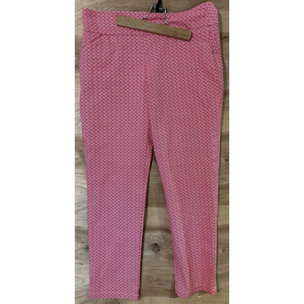 Attyre Woman 12 X 27 ” L Pants Stretch Pull On Red Pockets